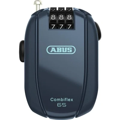 Image of ABUS Combiflex cable lock for securing skis, helmets, pushchairs and luggage various lengths strengths