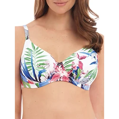 Image of Santa Catalina Gathered Full Cup Bikini Top Blue Depths 36FF