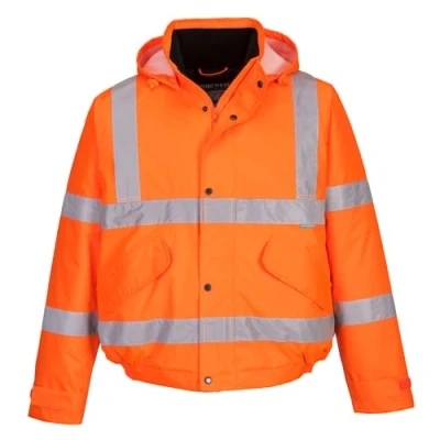 Image of Portwest S463 Waterproof Comfort Hi Vis Winter Bomber Jacket Orange, Small