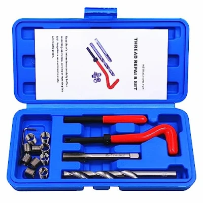 Image of BestsQ Metric Thread Repair Kit M10 x 1.0MM Compatible Hand Tool Set for Auto Repairing (M10 1.0)