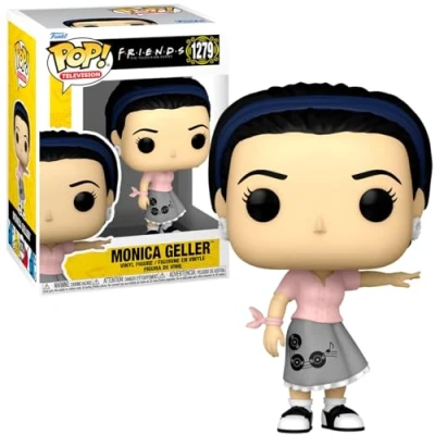 Image of Funko POP! TV: Friends Waitress Monica Geller 1/6 Odds for Rare Chase Variant Collectable Vinyl Figure Gift Idea Official Merchandise Toys Kids &amp; Adults TV Fans
