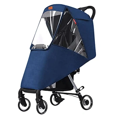 Image of Universal Rain Cover for Stroller, Pram Sunshade, Pushchair Baby Carriage Canopy Infant Trolley Stroller Weather Shield Wind Snow Dust UV Protection