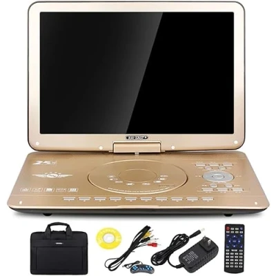 Image of XARONF 18&#039;&#039; Portable DVD Player with 14.1&#039;&#039; HD Large Screen And Remote Control, Built In 12 Hrs Rechargeable Battery, Kids CD Players, Support USB/SD Card/Sync TV Video Play