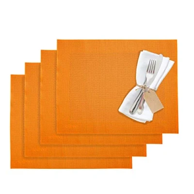 Image of Westmark Placemats, 4 pieces, 42 x 32 cm, Synthetic, Orange, Saleen Edition: Home