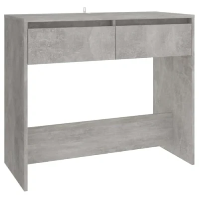 Image of vidaXL Console Table Home Hallway Living Room Furniture Modern Hall Side End Accent Storage Cabinet for Under Mirror Concrete Grey Steel