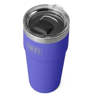 Image of YETI Rambler Cup, Vacuum Insulated Stainless Steel Stackable Cup with Magslider Lid, Ultra Marine Violet, 20 oz (591 ml)