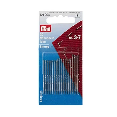 Image of Prym Sewing Needles, Stainless Steel, Silver, No.3 7, 20 Piece, Kte