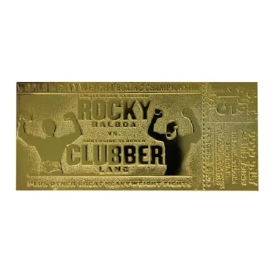Image of Rocky III Clubber Lang 24K Gold Plated Limited Edition Fight Ticket (PS4)