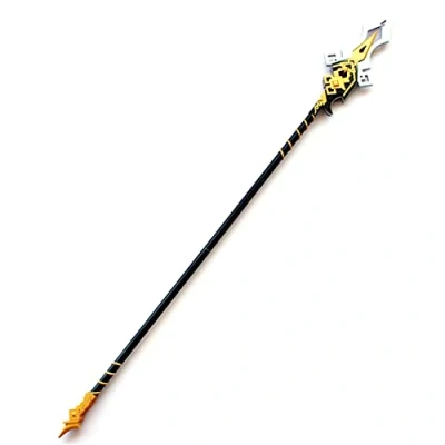 Image of AMOC Genshin Cosplay Weapon Outfit Set, 180 cm, ZhongLi Weapon, Vortex Vanquisher Removable Spear Silver Tip