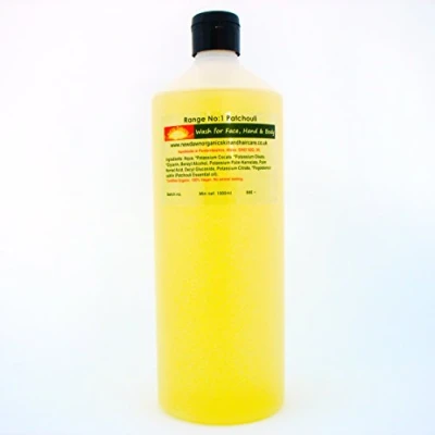 Image of Patchouli Wash Hand &amp; Body Wash, Shower Gel, Liquid Soap, Handmade. Vegan. Natural Skin Care (Patchouli 1 litre)
