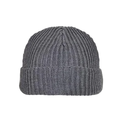 Image of Build Your Brand Unisex_Adult Strickmütze Recycled Yarn Fisherman Beanie Hat, Asphalt, One Size