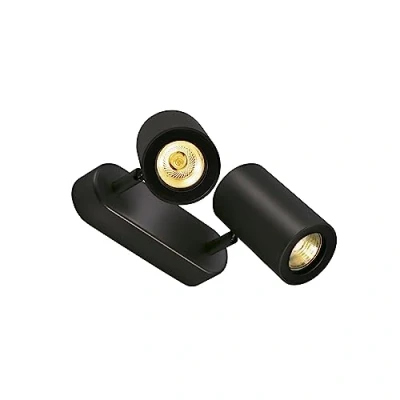 Image of SLV Wall and Ceiling Mounted Light Enola_B / Internal Illumination, Surface Light, Spotlight GU10 50W Black