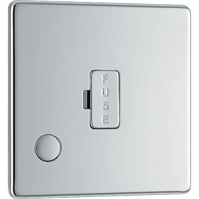 Image of BG Electrical Screwless Flatplatee Fused Connection Unit with Cable Outlet