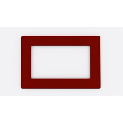 Image of Focus Plastics DOUBLE LIGHT SWITCH SOCKET COLOURED ACRYLIC SURROUND FINGER PLATE HUGE COLOUR CHOICE (Brown)