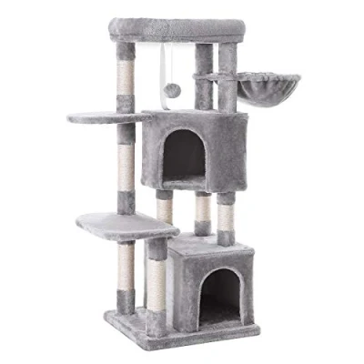 Image of Feandrea Cat Tree, Condo, Activity Centre, 120 cm, Light Grey PCT80W