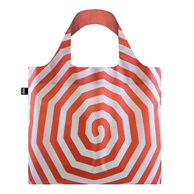 Image of LOQI Louise Bourgeois Spirals Red Recycled Bag