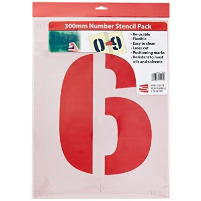 Image of Scan 9416 300mm Number Stencil Kit