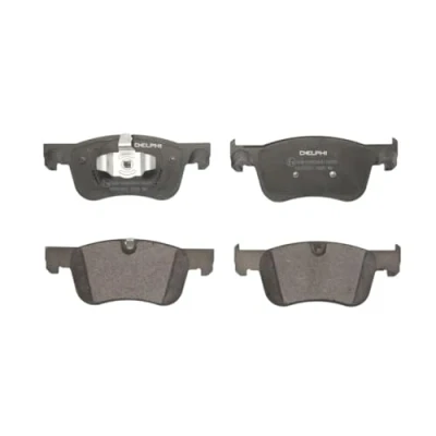Image of 1609898380, 1619791080, 1647853080, 1647873580 Brake pad set DELPHI LP2689 prepared for wear indicator with anti squeak plate without accessories