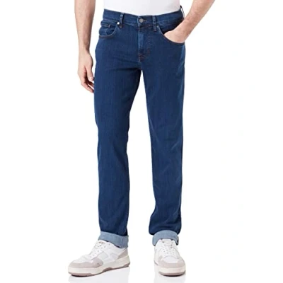 Image of 7 For All Mankind Men&#039;s Slimmy Luxe Performance Jeans, Mid Blue, Regular