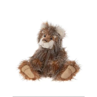 Image of Charlie Bears Bonfire Toffee 2023 Collectable Teddy Bear Brown Plush Handmade Soft Stuffed