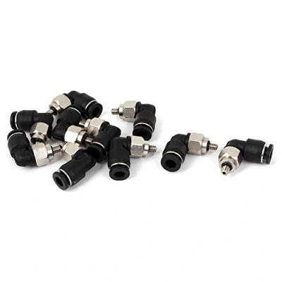 Image of Sourcingmap 4mm to M3 L Shape Push in Pneumatic Quick Connect Tube Fitting Coupler 10pcs
