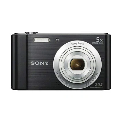 Image of Sony Cyber shot DSC W800 Compact Camera 20.1MP 1/2.3 Inch CCD 5152 x 3864 pixels Black Digital Cameras (20.1 MP, pixels, inch, (Renewed)