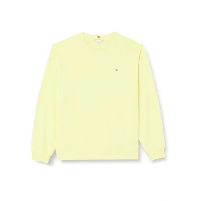 Image of Tommy Hilfiger Women&#039;s CRV REG FLAG ON CHEST SWTSHRT Yellow Tulip 48
