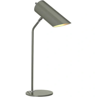 Image of Quinto 1 Light Table Lamp Dark Grey Polished Nickel, E27