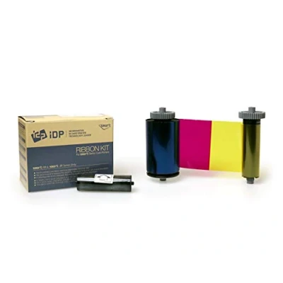 Image of IDP Smart 51 Printer Ribbon, 659376 YMCKOK Colour Ribbon w Cleaning Roller. For ID Card Printers