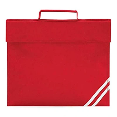 Image of QUADRA Classic Book Bag School 8 Colours (Classic RED)