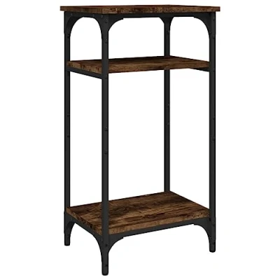 Image of vidaXL Side Table Smoked Oak 40x30x75 cm Engineered Wood