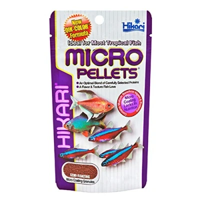 Image of Hikari Tropical Fish Micro Pellets Nutritional Food for Smaller Mouth Fishes 80g Pack