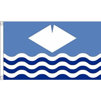 Image of Isle of Wight New (Waves) Small Flag 3ft x 2ft