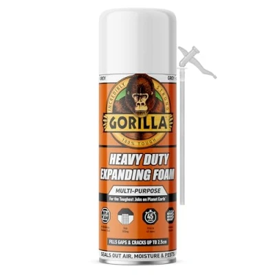 Image of Gorilla Heavy Duty Expanding Foam 353ml Multi Purpose, Durable &amp; Seals out Air, Moisture Pests No Shrinkage Maximum Seal For Indoor Outdoor* Use