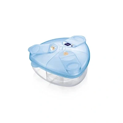 Image of MAM Milk Powder Dispenser, Box for Easy Filling of Baby Bottles, Dispenser Holds up to 3 Servings, 0+ Months, Whale/Frog
