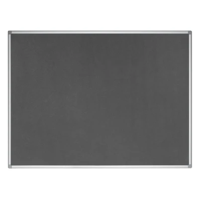 Image of Bi Office Earth Notice Board, Grey Felt Board with Aluminium Frame, 120 x 90 cm