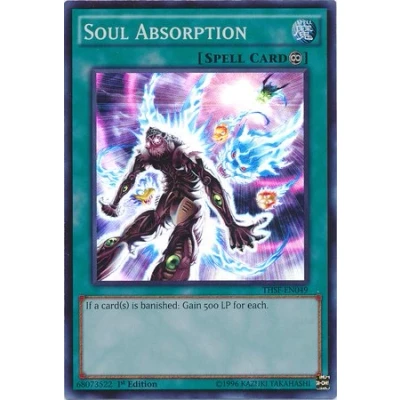 Image of Yu Gi Oh! Soul Absorption (THSF EN049) The Secret Forces 1st Edition Super Rare
