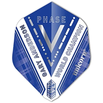 Image of Unicorn UltraFly Dart Flights Gary Anderson World Champion Phase 5 Design AR Type 1 Shape Ultra Durable 75 Micron Polyester PET