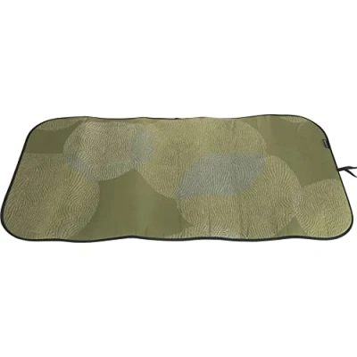 Image of Brabantia Ironing Mat 6 Layer Resilient Material Heat Resistant Iron Compact Non Slip Base Ideal for Travelling Blanket Laundry Essentials Calm Green 65 x 1 120 cm