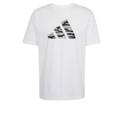 Image of adidas Sportswear Codes Graphic Print Tshirt, Men&#039;s, Size: XL, White