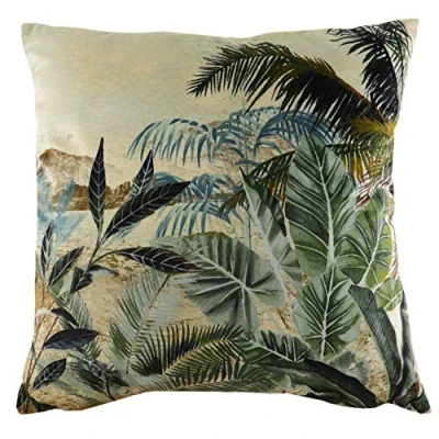 Image of Evans Lichfield Kibale Scene Cushion Cover, Multi, 43 x cm
