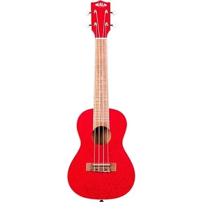 Image of Kala Sparkle Series, Mahogany Concert Ukulele in Ritzy Red, KA SPRK RED