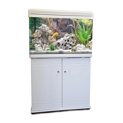 Image of Boyu Aquarium Fish Tank &amp; Cabinet 60cm 80L (White)