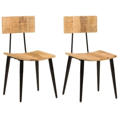 Image of vidaXL Dining Chairs 2 pcs 44x40x80 cm Solid Wood Mango