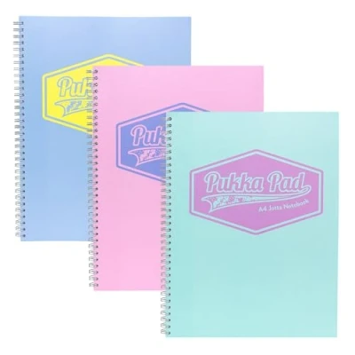 Image of Pukka Pad Pastel Jotta Pad, A4, Pack of 3