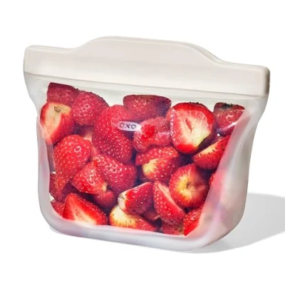 Image of OXO Good Grips Silicone 335ml Oat Stand Up Snack Reusable Bag