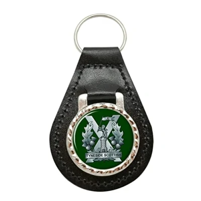 Image of Tyneside Scottish Regiment, British Army Leather Key Fob