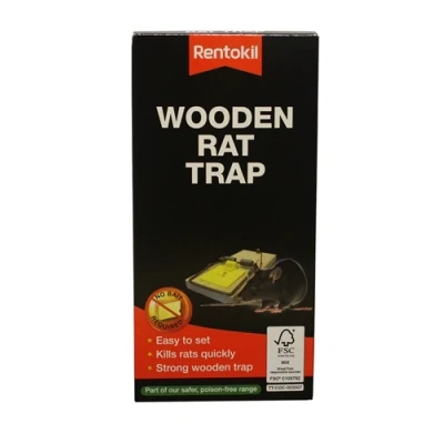 Image of Rentokil Wooden Rat Traps Single