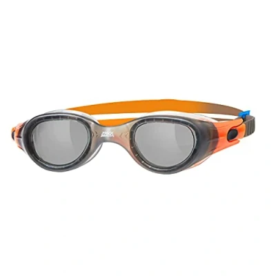 Image of Zoggs Phoenix Uni Sex Adult Goggles, UV Protection Swim Quick Adjust Goggle Straps, Comfort Swimming face contoured fit , Fog Free Lenses, Smoke Tinted