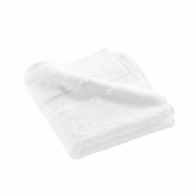 Image of Douceur d&#039;Intérieur, Elegance White Hand Towel (50 x 90 cm) 100% Cotton Plain